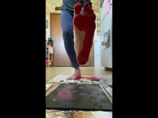 Foot Print Painting BBS R Milf-1
