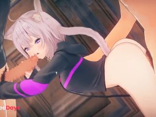 [GetFreeDays.com] Hololive Nekomata Okayugangbang 3D Hentai Animation.Fingering,handjob,blowjob,sex Porn Clip June 2023-4