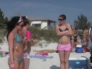 College Bar Party And Then Next Morning At My Beach House SmallTits!-7