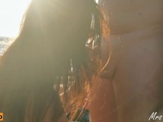 Sex With A Hot Milf By Sunset On Public Beach 1080p-0