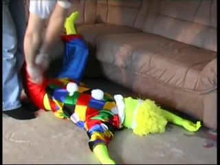 Porn tube Flexi doll in clown costume  2019-04-29-6