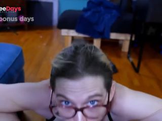 [GetFreeDays.com] PAWG in Glasses Gives Sloppy Blow Job and Gets a Huge Load Porn Clip May 2023-1