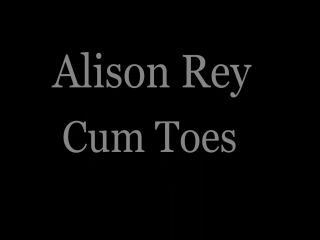 Footfetishdaily.com- Alison Rey Cum Toes-0