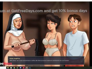 [GetFreeDays.com] Helping the naughty nun and eating the naughty sinner with her tight and wet pussy -SUMMERTIMESAGA Sex Stream January 2023-1