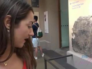 Lily enjoys the museum, and your cock Foot!-1