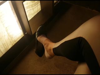 clip 10 dirty feet fetish Goddess Natalie - Shoe dangling compilation, foot on fetish porn-1