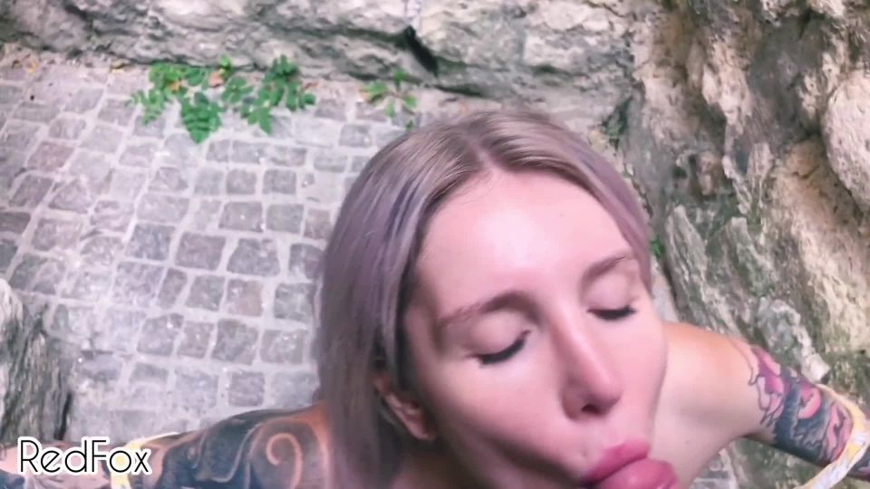 met art babes RedFox XXX - Public And Sloppy POV BJ On A Paris Street From A Beautiful Blonde Redfox , pov on pov