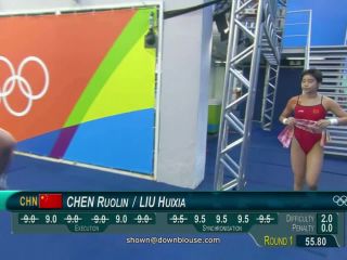 Rio 2016 diving final 10 mm nipple slip out of  swimsuit-2