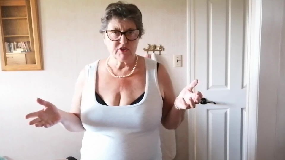 GILF Auntie Catches Pervert Nephew Jacking off