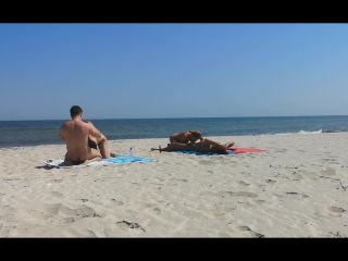 Amateur Foursome Sex On The Public Beach  WetKelly-3