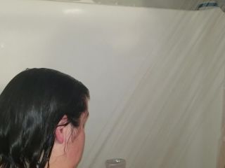 Sexy BBW Takes a Shower, Gets Facial BBW!-3