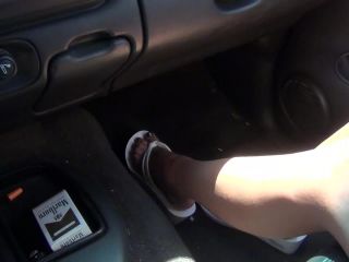 adult clip 4 femdom resource Brooklyns Feet in Car, car on feet porn-1