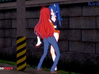 [GetFreeDays.com] Tsubasa Kazanari and Kanade Am have intense futanari sex on a deserted street. - Symphogear Hentai Sex Film June 2023-5