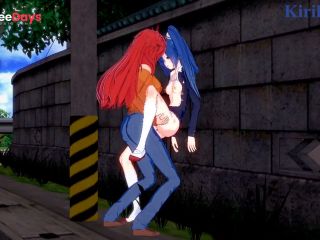 [GetFreeDays.com] Tsubasa Kazanari and Kanade Am have intense futanari sex on a deserted street. - Symphogear Hentai Sex Film June 2023-7