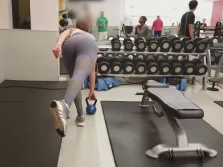 Latina frustrated because of a gym voyeur Voyeur-3