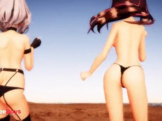 [GetFreeDays.com] MMD Vtuber Kizuna Ai x Chloe Sakamata Bikini Dance Adult Film May 2023-4