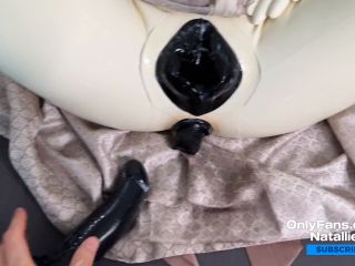 Natallien In Latex Condom Suit  Cum In All Holes  OnlyFans Clip-8