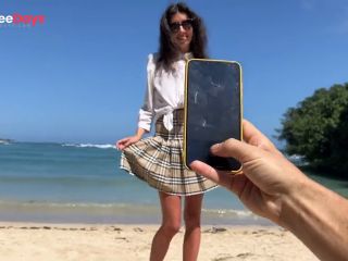 [GetFreeDays.com] I asked a stranger to take a photo of me on the beach and he fucked me in hotel and came on my face Adult Clip December 2022-0