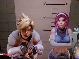 [GetFreeDays.com] Overwatch DVA and Tracer get caught by the police Sex Leak May 2023-2