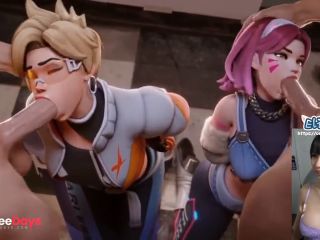 [GetFreeDays.com] Overwatch DVA and Tracer get caught by the police Sex Leak May 2023-4