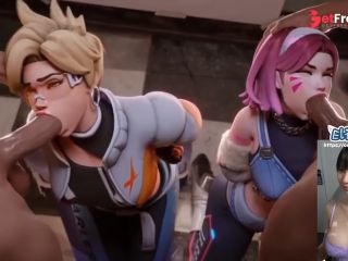 [GetFreeDays.com] Overwatch DVA and Tracer get caught by the police Sex Leak May 2023-7