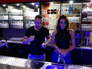 Beatiful Brunette Slut With Small Tits Fucks Boss In A Bar At Casting-0