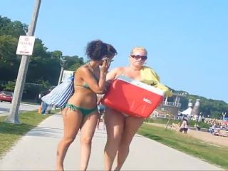 Sexy girl walking towards the beach-7