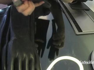Rubber gloves black, gay armpit fetish on black porn -0