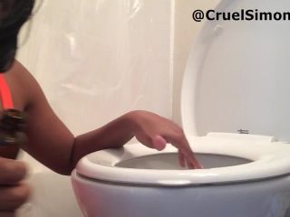 video 19 CruelSimone Popping Toilet Licking Loser. | ebony | fetish porn japanese panty fetish-5
