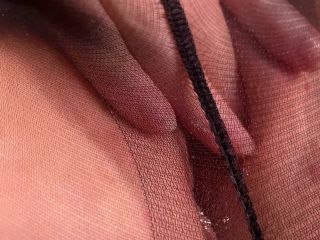 AmyHideASMR Pantyhose Masturbation and SQUIRTING ORGASM - Amy Hide-7