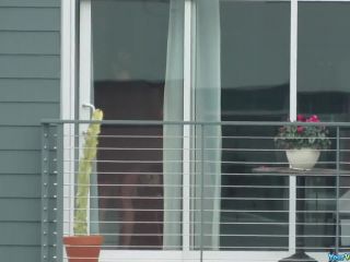 Sexy blonde neighbor changing-0