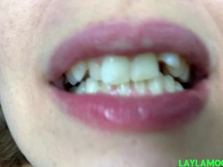 Lunas Sexy Mouth and Sharp Teeth femdom LaylasFuckingClips-6