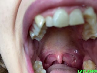 Lunas Sexy Mouth and Sharp Teeth femdom LaylasFuckingClips-7