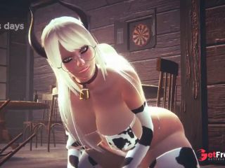 [GetFreeDays.com] Slutty Blonde With Huge Tits Dresses Up Like A Cow And Rides You Fantasy Cosplay Sex Leak December 2022-7