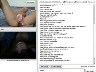 Nasty blonde takes break from hwork on chatroulette  720p *-4