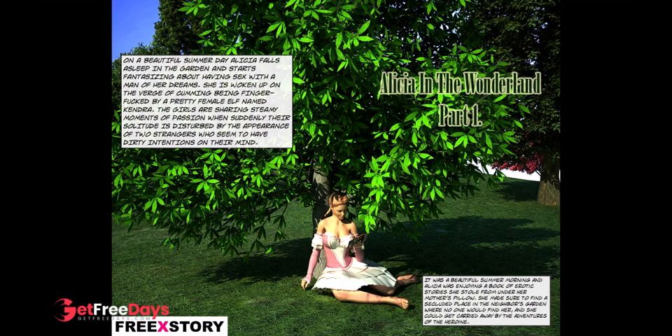 [GetFreeDays.com] 4 Alicia In The Wonderland Part - 1. Erotic 3D Adult comics Adult Clip February 2023