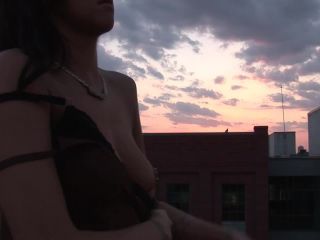 Ashley Grace Naked at Sunset and Around Downtown Tampa Public-0