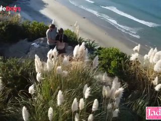 [GetFreeDays.com] COUPLE BEACH ADVENTURE Drone Shot Of The Kinky Couple Fucking On Public Beach Porn Video May 2023-2