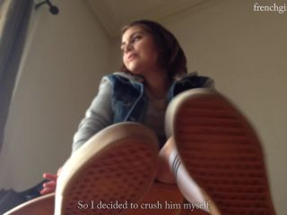 Hannas tiny cuckold foot slave Foot!-9