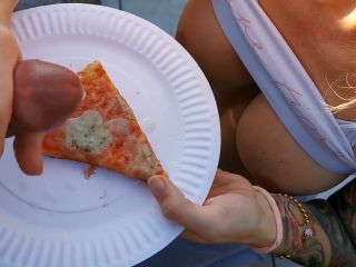 Wild Food Porn Fantasy Eating My Pizza With Cum Topping WetKelly 1080p-6