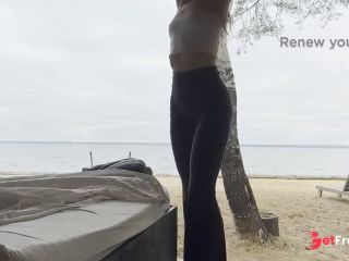 [GetFreeDays.com] sexy goddess stretching yoga by the sea Porn Leak January 2023-8