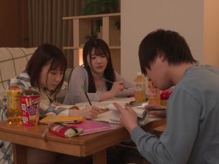 Two G-cup classmates have a study camp at my house! Every break turns into something sexual! Adachi Yuri, Uno Mirei ⋆.-0