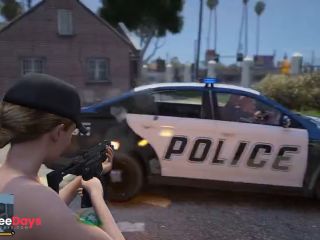 [GetFreeDays.com] GTA V Nude Mod Installed Game Play Part 18 GTA 5 Missions Story Mode Adult Video June 2023-5