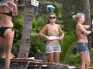 Tropical threesome Nudism!-9