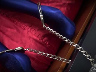 adult xxx video 21 Shiny Bound Lydia Black: Solid Steel Predicament – Dark Fantasy / Prisoner Play Bondage on bdsm porn vintage femdom-1