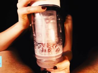 Messy 💦 POV Post Orgasm Torture With XSPACECUP Mastubator After Long E-7