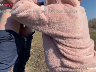 [GetFreeDays.com] Stepsister in a Plush Hoodie Moans all Over the Field from a Big Cock in Her ... Adult Stream July 2023-8