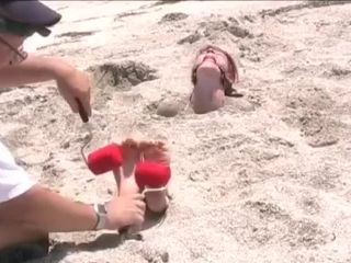 Burried toetied and tickled(Fetish porn)-6