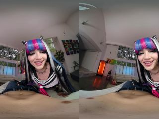 Dangaropa: Ibuki Mioda A XXX Parody - Lola Fae Oculus Rift - [Virtual Reality]-1