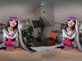 Dangaropa: Ibuki Mioda A XXX Parody - Lola Fae Oculus Rift - [Virtual Reality]-4